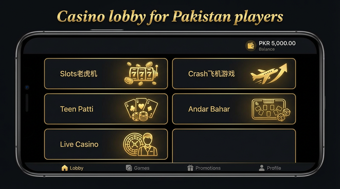 Lobby view of boombet for Pakistan users - 4